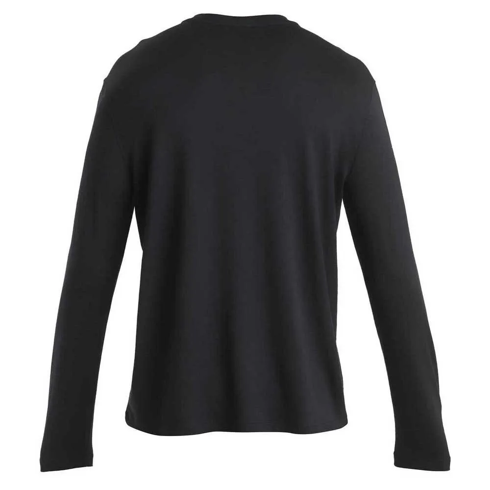 Icebreaker Merino 150 Tech Lite Iii Relaxed Pocket Langarm-t-shirt, Black Icebreaker Merino 150 Tech Lite Iii Relaxed Pocket Langarm-t-shirt, Black