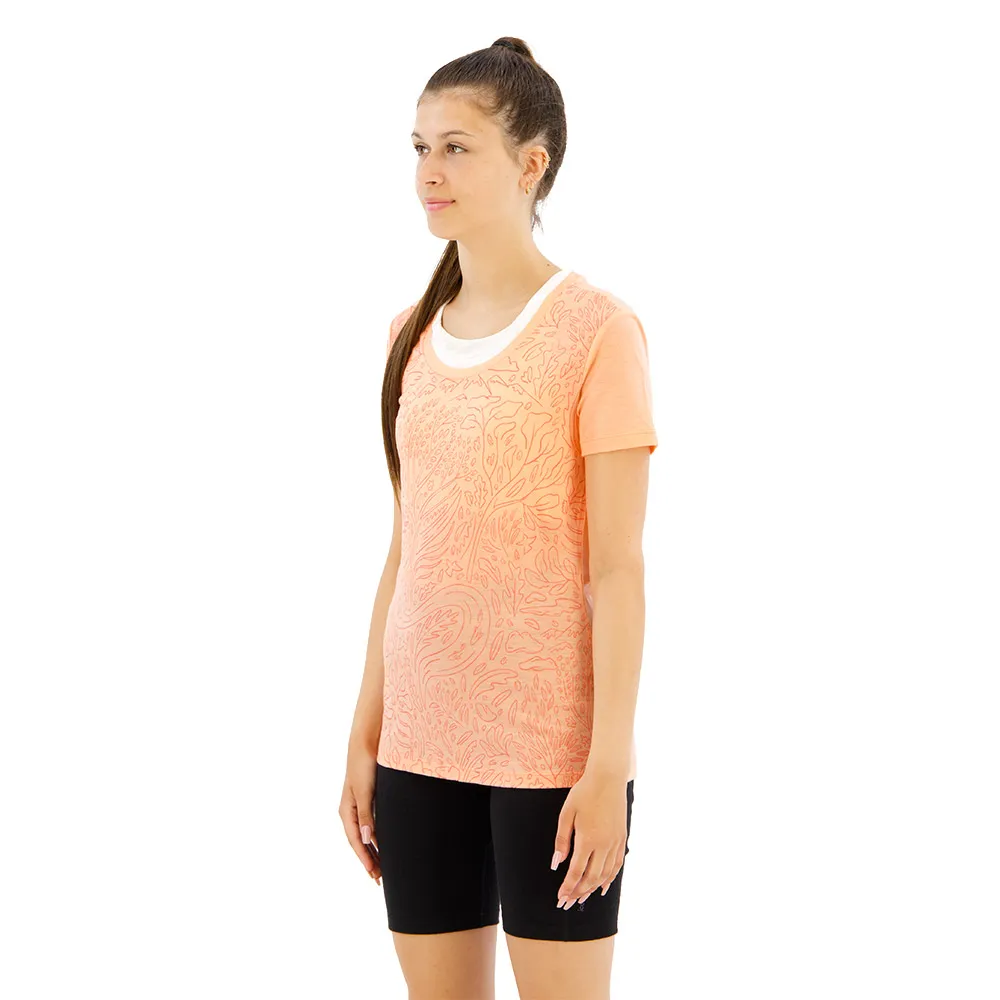 Icebreaker Merino 150 Tech Lite Iii Scoop Through The Woods Kurzarm-t-shirt, Glow Icebreaker Merino 150 Tech Lite Iii Scoop Through The Woods Kurzarm-t-shirt, Glow