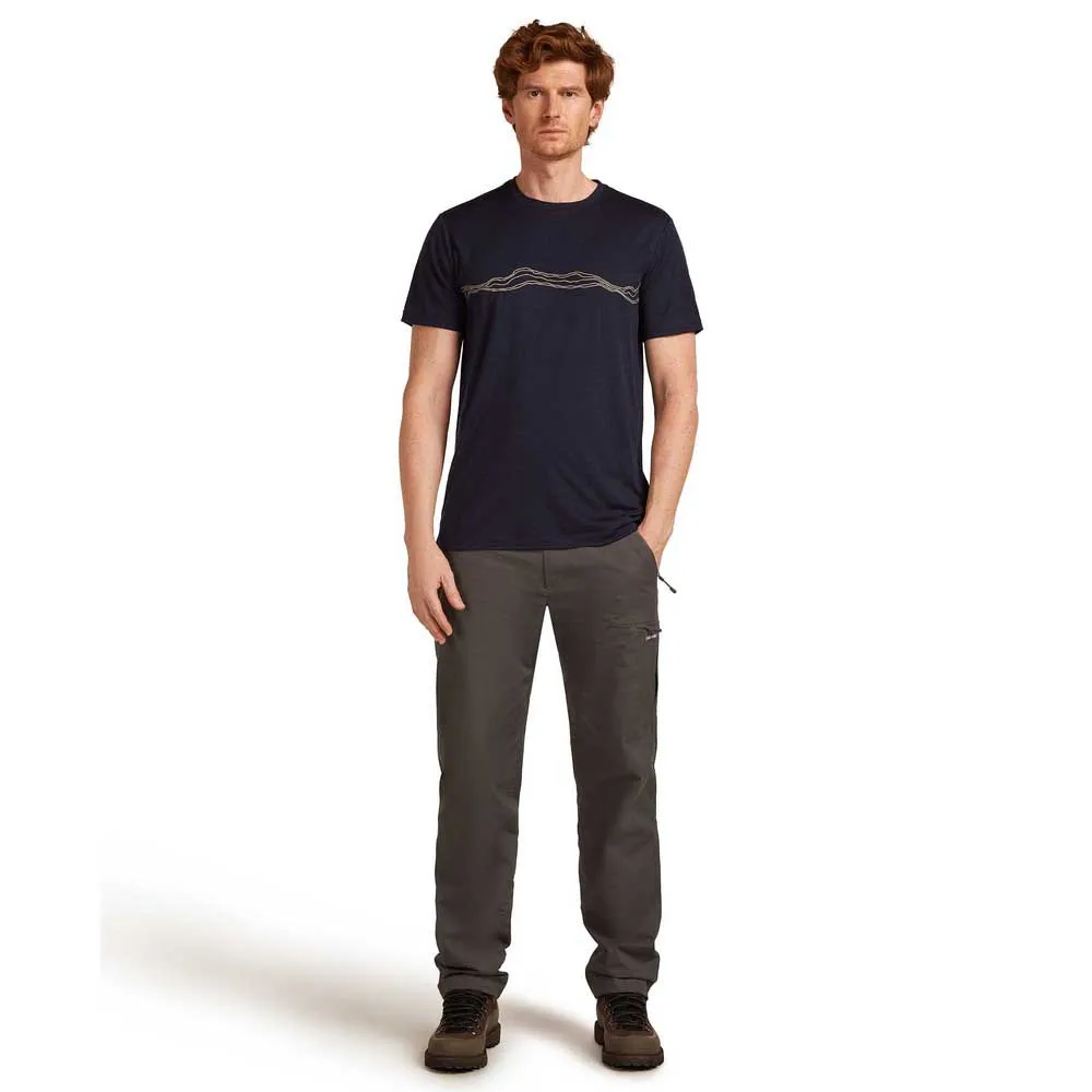 Icebreaker Merino 150 Tech Lite Mountain Pulse Kurzarm-t-shirt Icebreaker Merino 150 Tech Lite Mountain Pulse Kurzarm-t-shirt