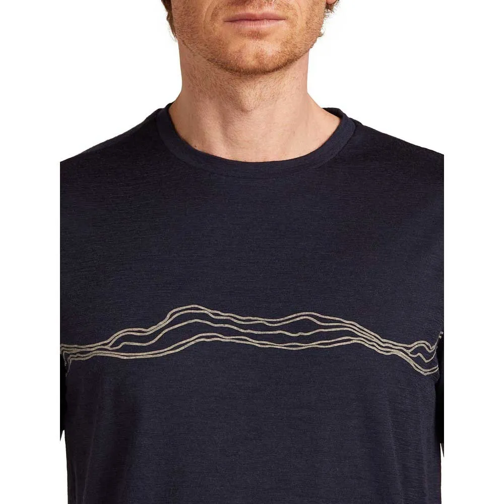 Icebreaker Merino 150 Tech Lite Mountain Pulse Kurzarm-t-shirt Icebreaker Merino 150 Tech Lite Mountain Pulse Kurzarm-t-shirt