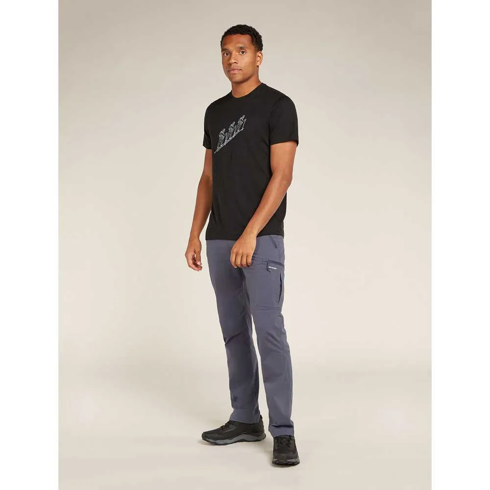 Icebreaker Merino 150 Tech Lite Natural Ski Tour Kurzarm-t-shirt, Black Icebreaker Merino 150 Tech Lite Natural Ski Tour Kurzarm-t-shirt, Black