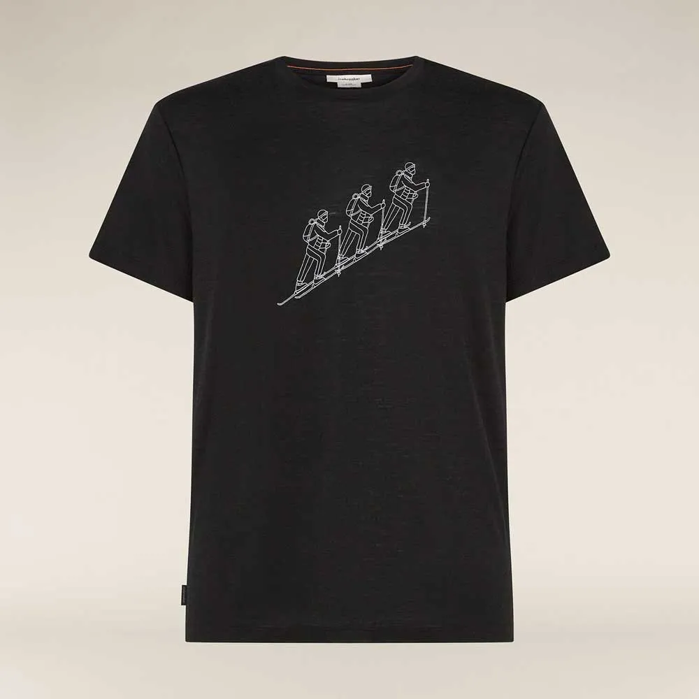 Icebreaker Merino 150 Tech Lite Natural Ski Tour Kurzarm-t-shirt, Black Icebreaker Merino 150 Tech Lite Natural Ski Tour Kurzarm-t-shirt, Black