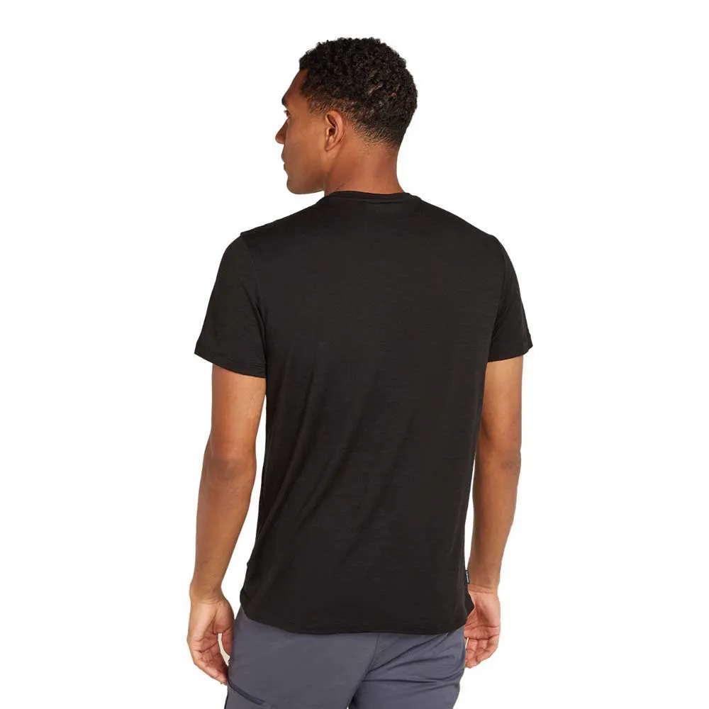 Icebreaker Merino 150 Tech Lite Natural Ski Tour Kurzarm-t-shirt, Black Icebreaker Merino 150 Tech Lite Natural Ski Tour Kurzarm-t-shirt, Black
