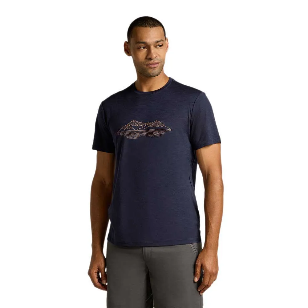 Icebreaker Merino 150 Tech Lite Pukaki Reflected Kurzarm-t-shirt Icebreaker Merino 150 Tech Lite Pukaki Reflected Kurzarm-t-shirt