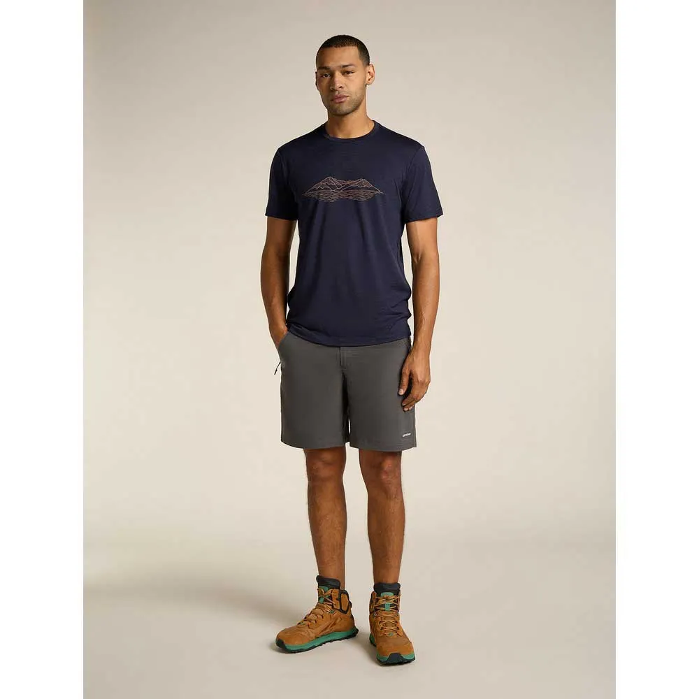 Icebreaker Merino 150 Tech Lite Pukaki Reflected Kurzarm-t-shirt Icebreaker Merino 150 Tech Lite Pukaki Reflected Kurzarm-t-shirt