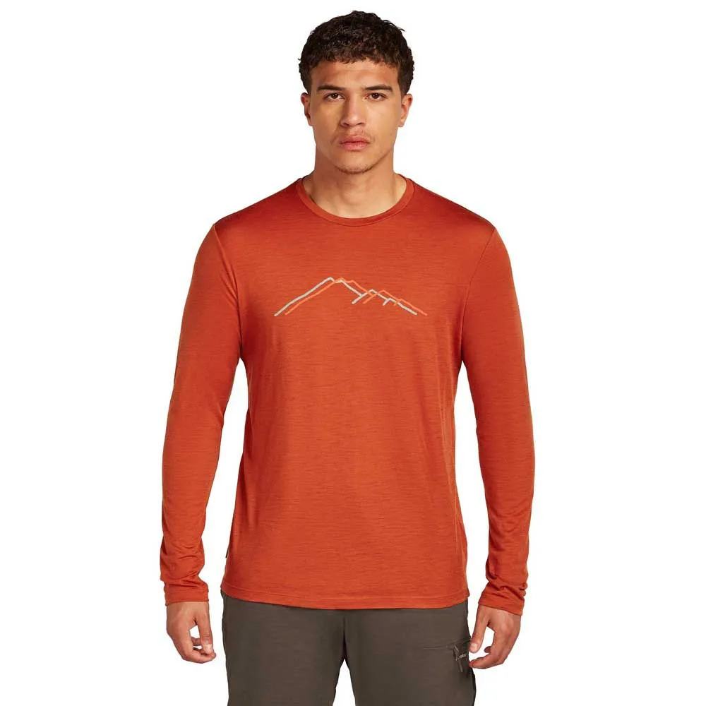 Icebreaker Merino 150 Tech Lite Rainer Ridge Langarm-t-shirt Icebreaker Merino 150 Tech Lite Rainer Ridge Langarm-t-shirt