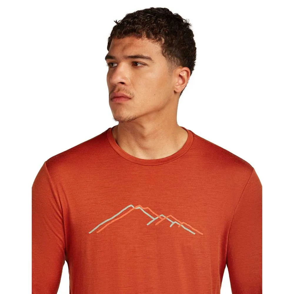 Icebreaker Merino 150 Tech Lite Rainer Ridge Langarm-t-shirt Icebreaker Merino 150 Tech Lite Rainer Ridge Langarm-t-shirt