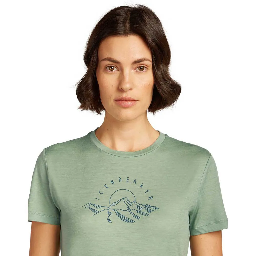 Icebreaker Merino 150 Tech Lite Sunrise Summit Kurzarm-t-shirt