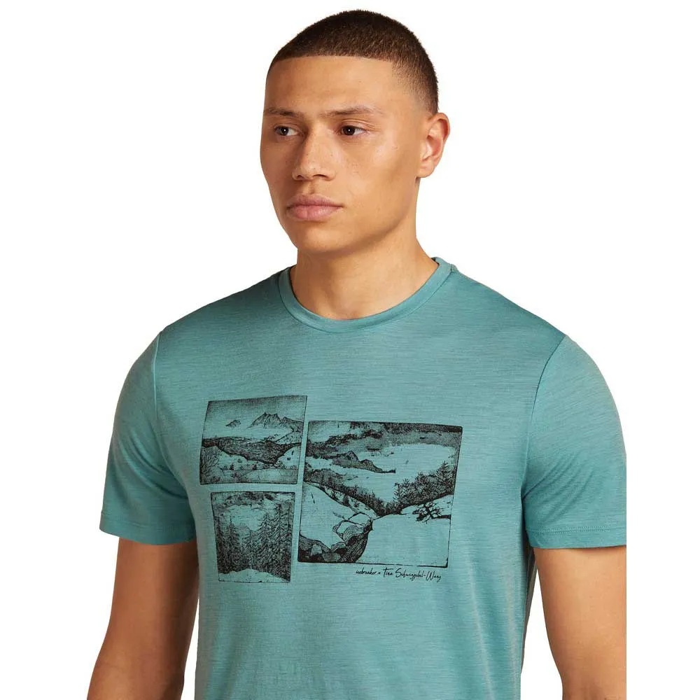 Icebreaker Merino 150 Tech Lite The Climb Kurzarm-t-shirt Icebreaker Merino 150 Tech Lite The Climb Kurzarm-t-shirt