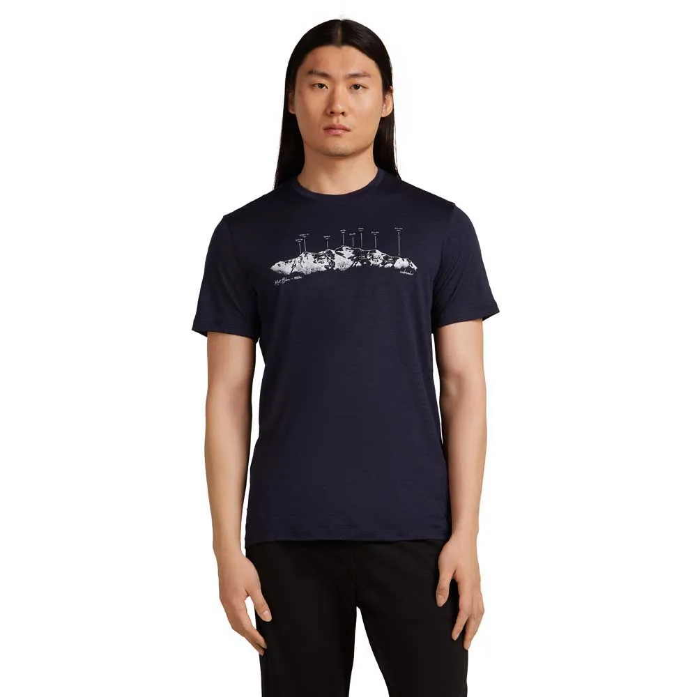 Icebreaker Merino 150 Tech Lite The Peaks Kurzarm-t-shirt Icebreaker Merino 150 Tech Lite The Peaks Kurzarm-t-shirt