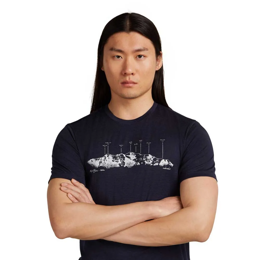 Icebreaker Merino 150 Tech Lite The Peaks Kurzarm-t-shirt Icebreaker Merino 150 Tech Lite The Peaks Kurzarm-t-shirt