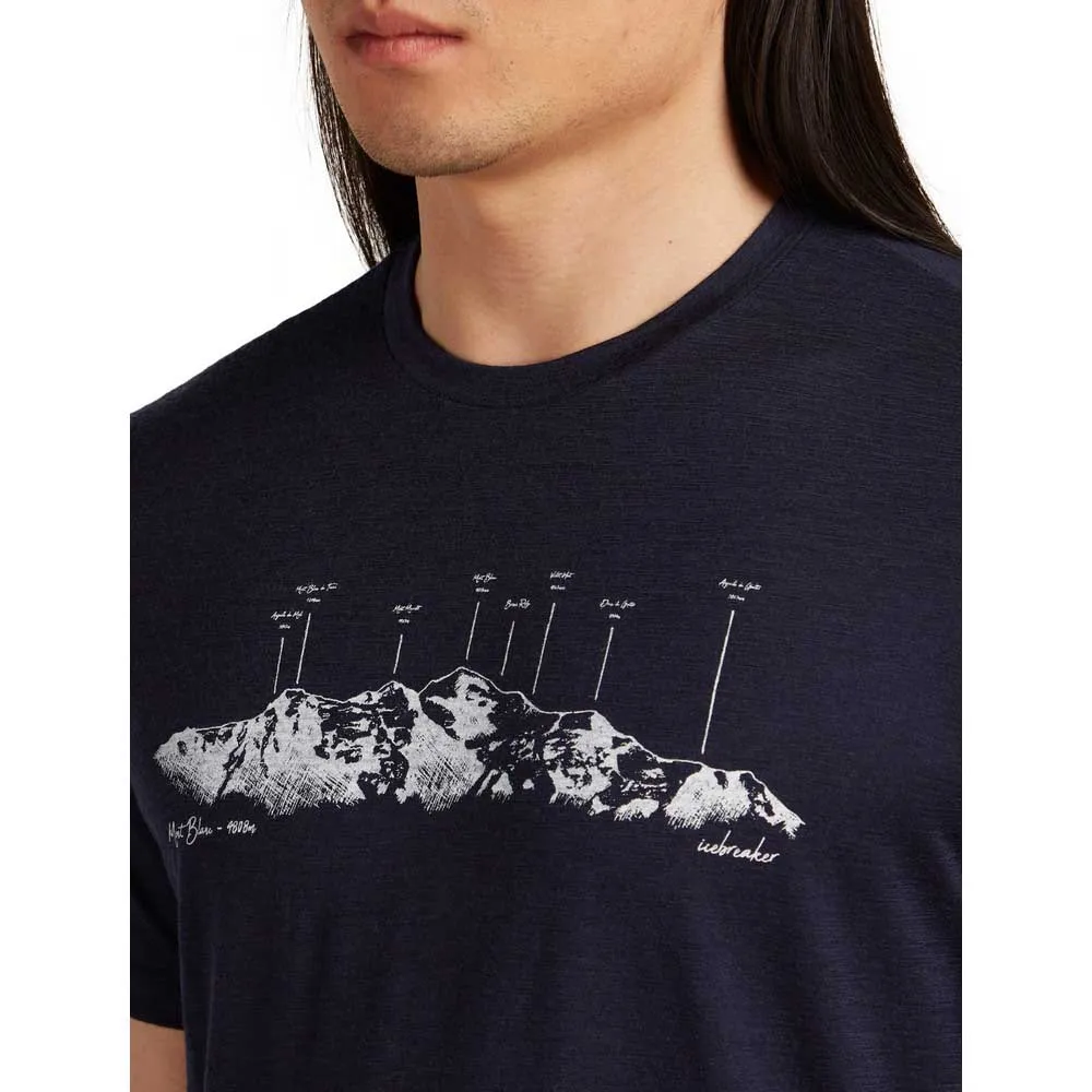 Icebreaker Merino 150 Tech Lite The Peaks Kurzarm-t-shirt Icebreaker Merino 150 Tech Lite The Peaks Kurzarm-t-shirt