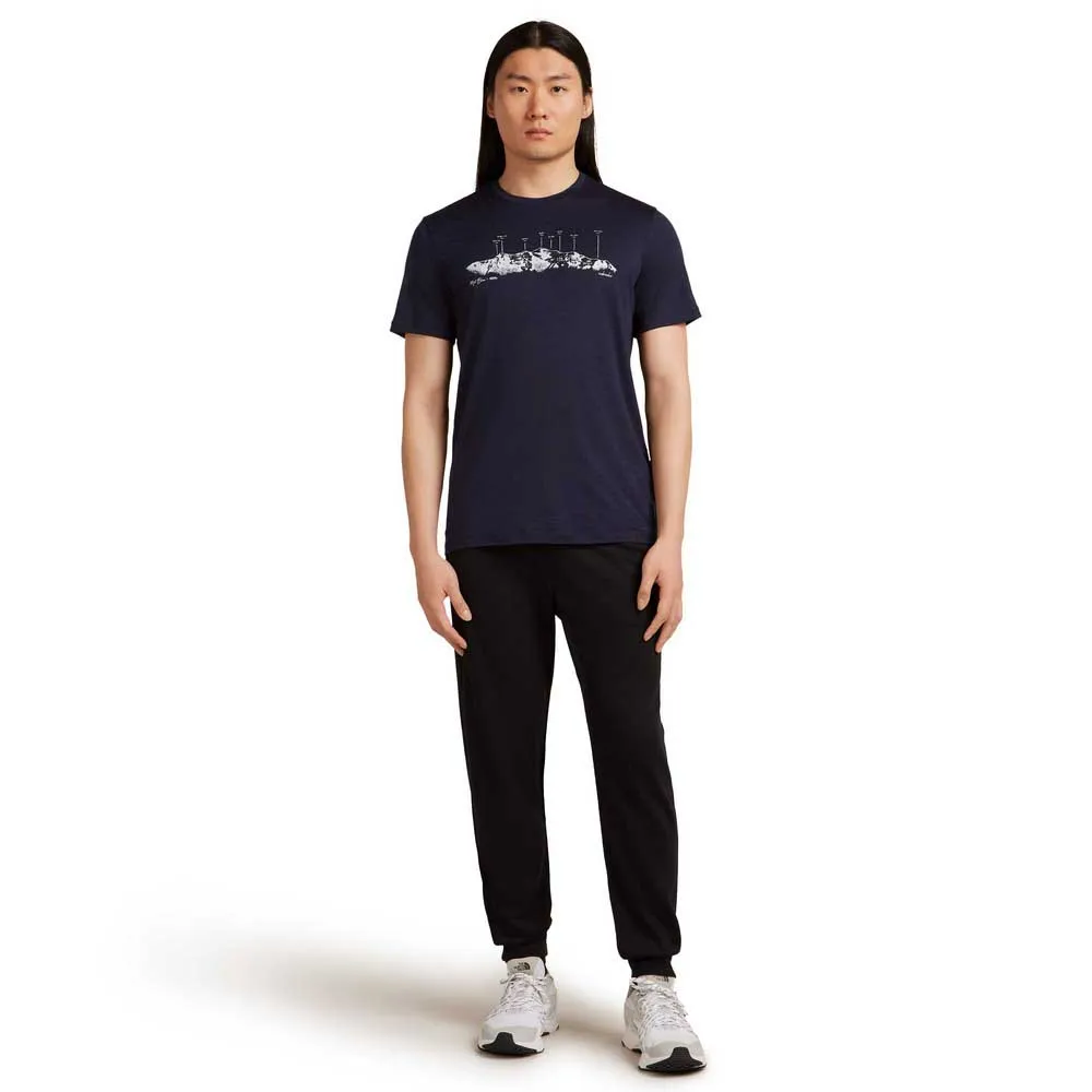 Icebreaker Merino 150 Tech Lite The Peaks Kurzarm-t-shirt Icebreaker Merino 150 Tech Lite The Peaks Kurzarm-t-shirt