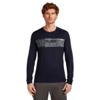 Icebreaker Merino 200 Oasis Crewe Elevation Line Langarm-baselayer