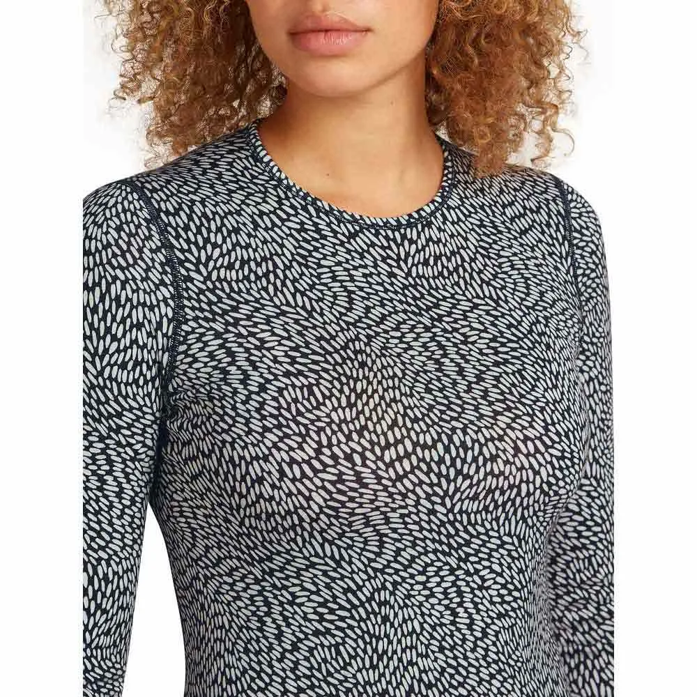 Icebreaker Merino 200 Oasis Crewe Flock Forms Aop Langarm-baselayer