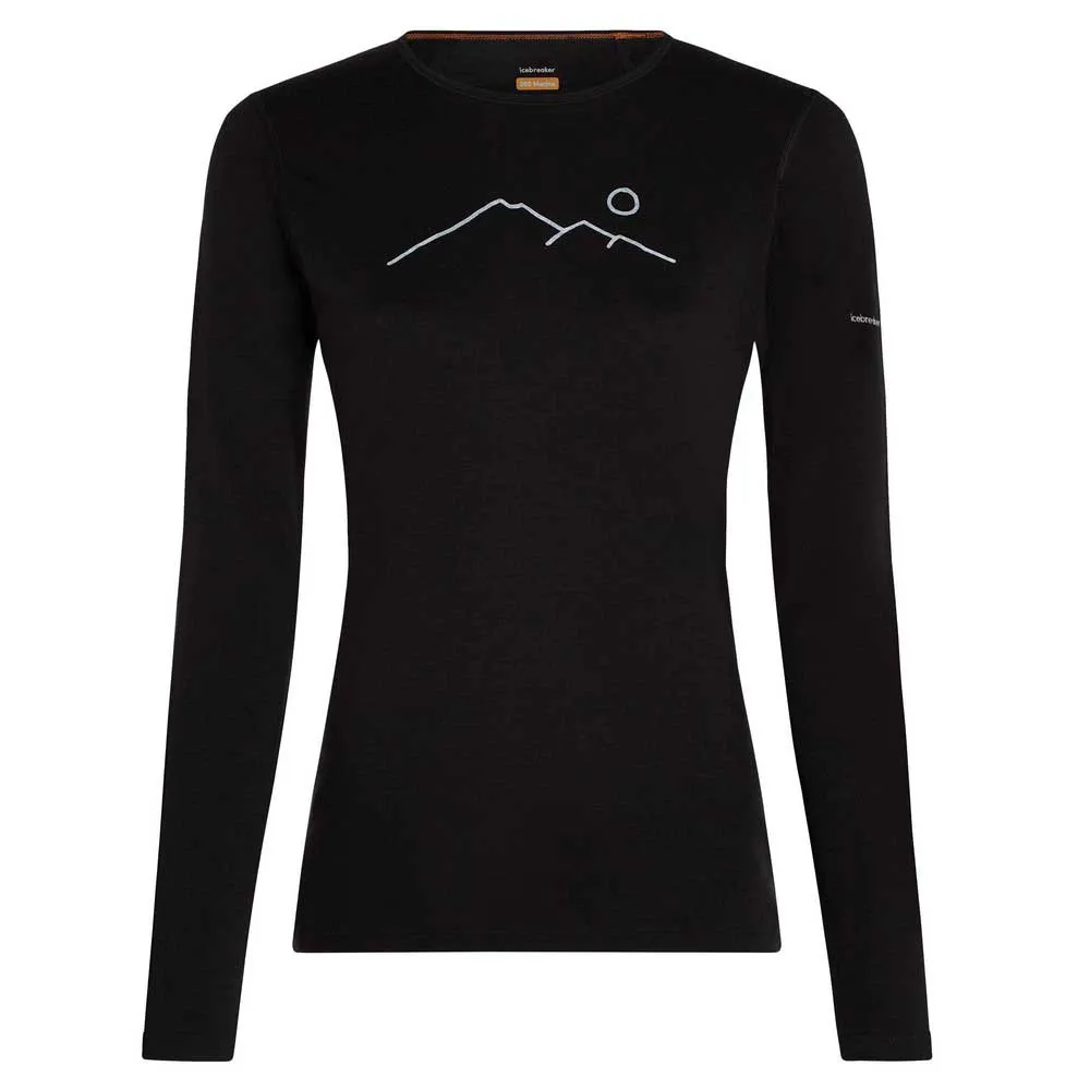 Icebreaker Merino 200 Oasis Crewe Rainer Ridge Langarm-baselayer Icebreaker Merino 200 Oasis Crewe Rainer Ridge Langarm-baselayer