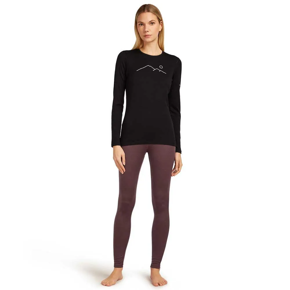 Icebreaker Merino 200 Oasis Crewe Rainer Ridge Langarm-baselayer Icebreaker Merino 200 Oasis Crewe Rainer Ridge Langarm-baselayer