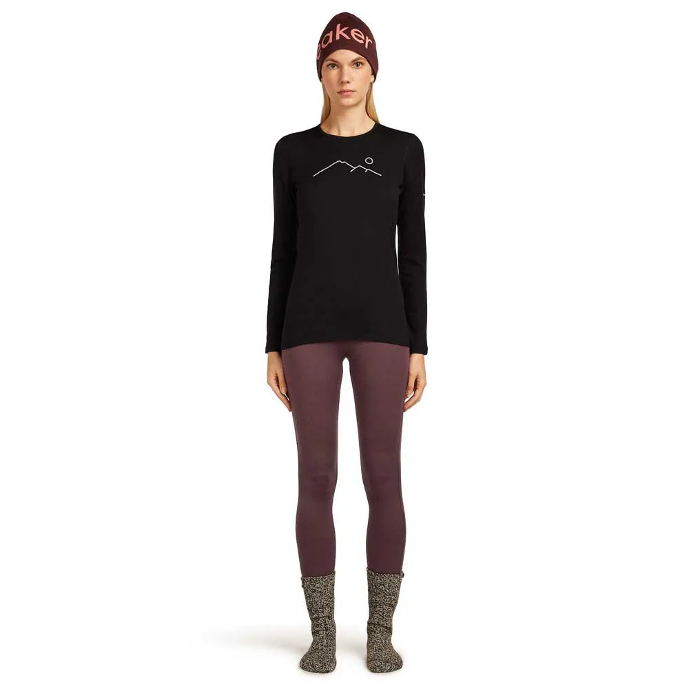 Icebreaker Merino 200 Oasis Crewe Rainer Ridge Langarm-baselayer Icebreaker Merino 200 Oasis Crewe Rainer Ridge Langarm-baselayer