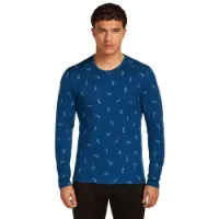 Icebreaker Merino 200 Oasis Crewe Snow Day Aop Langarm-baselayer Icebreaker Merino 200 Oasis Crewe Snow Day Aop Langarm-baselayer