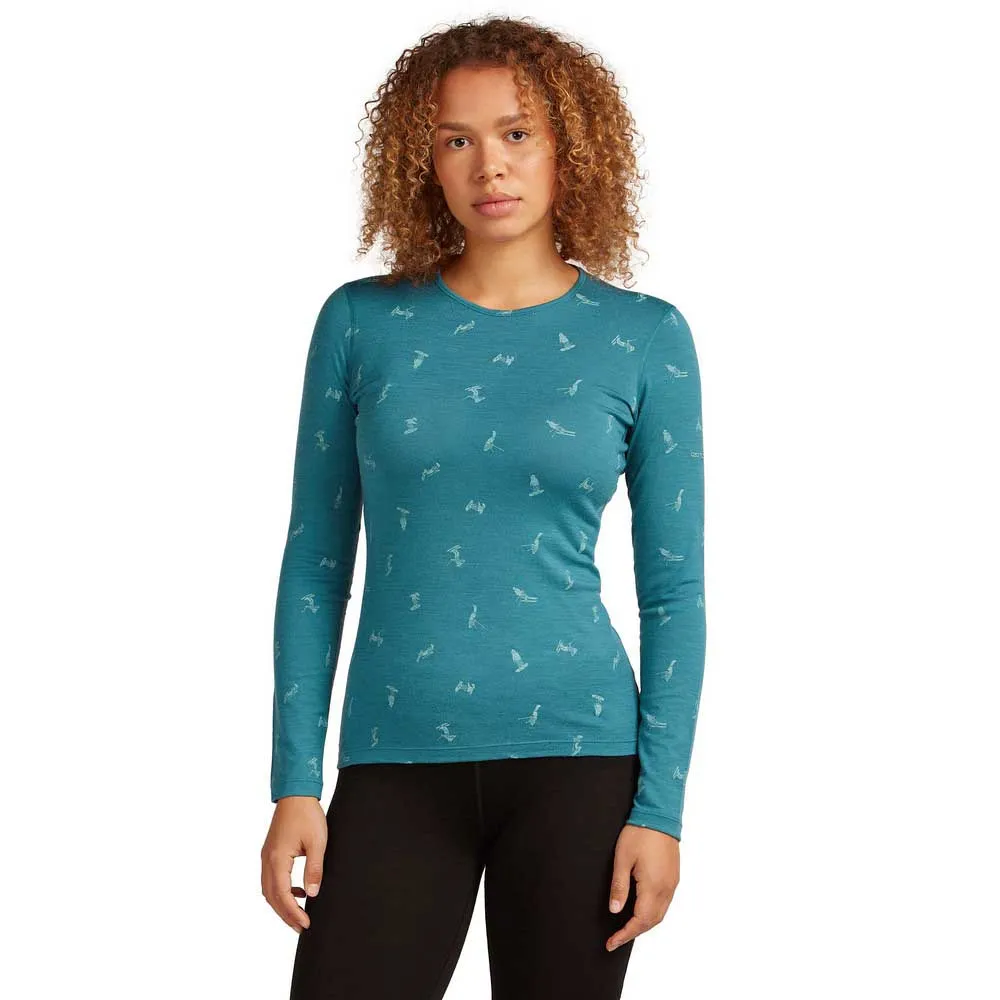 Icebreaker Merino 200 Oasis Crewe Snow Day Langarm-baselayer Icebreaker Merino 200 Oasis Crewe Snow Day Langarm-baselayer
