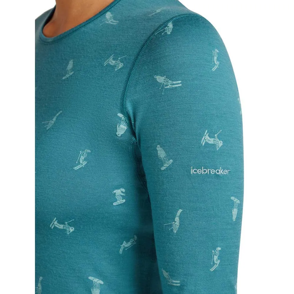 Icebreaker Merino 200 Oasis Crewe Snow Day Langarm-baselayer Icebreaker Merino 200 Oasis Crewe Snow Day Langarm-baselayer