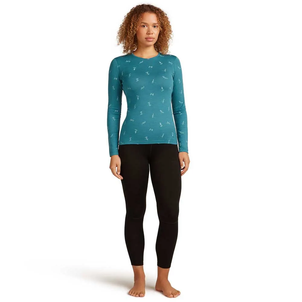 Icebreaker Merino 200 Oasis Crewe Snow Day Langarm-baselayer Icebreaker Merino 200 Oasis Crewe Snow Day Langarm-baselayer