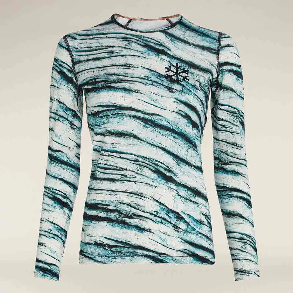 Icebreaker Merino 200 Oasis Protect Our Winters Aop Langarm-baselayer, Snow aop Icebreaker Merino 200 Oasis Protect Our Winters Aop Langarm-baselayer, Snow aop