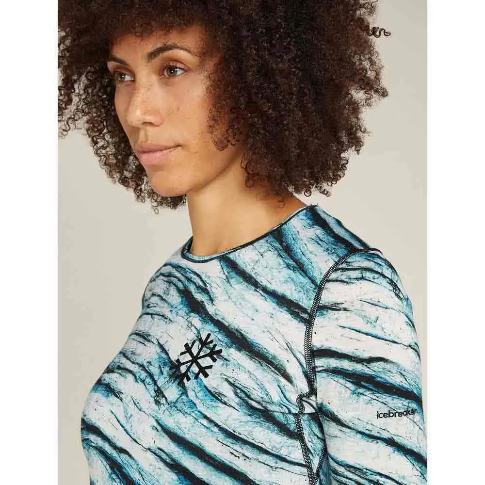 Icebreaker Merino 200 Oasis Protect Our Winters Aop Langarm-baselayer, Snow aop Icebreaker Merino 200 Oasis Protect Our Winters Aop Langarm-baselayer, Snow aop
