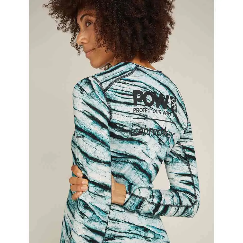Icebreaker Merino 200 Oasis Protect Our Winters Aop Langarm-baselayer, Snow aop Icebreaker Merino 200 Oasis Protect Our Winters Aop Langarm-baselayer, Snow aop