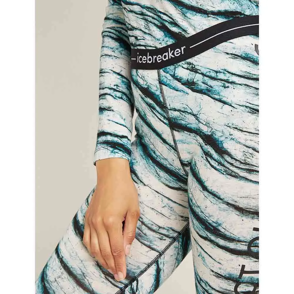 Icebreaker Merino 200 Oasis Protect Our Winters Aop Leggings, Snow aop Icebreaker Merino 200 Oasis Protect Our Winters Aop Leggings, Snow aop