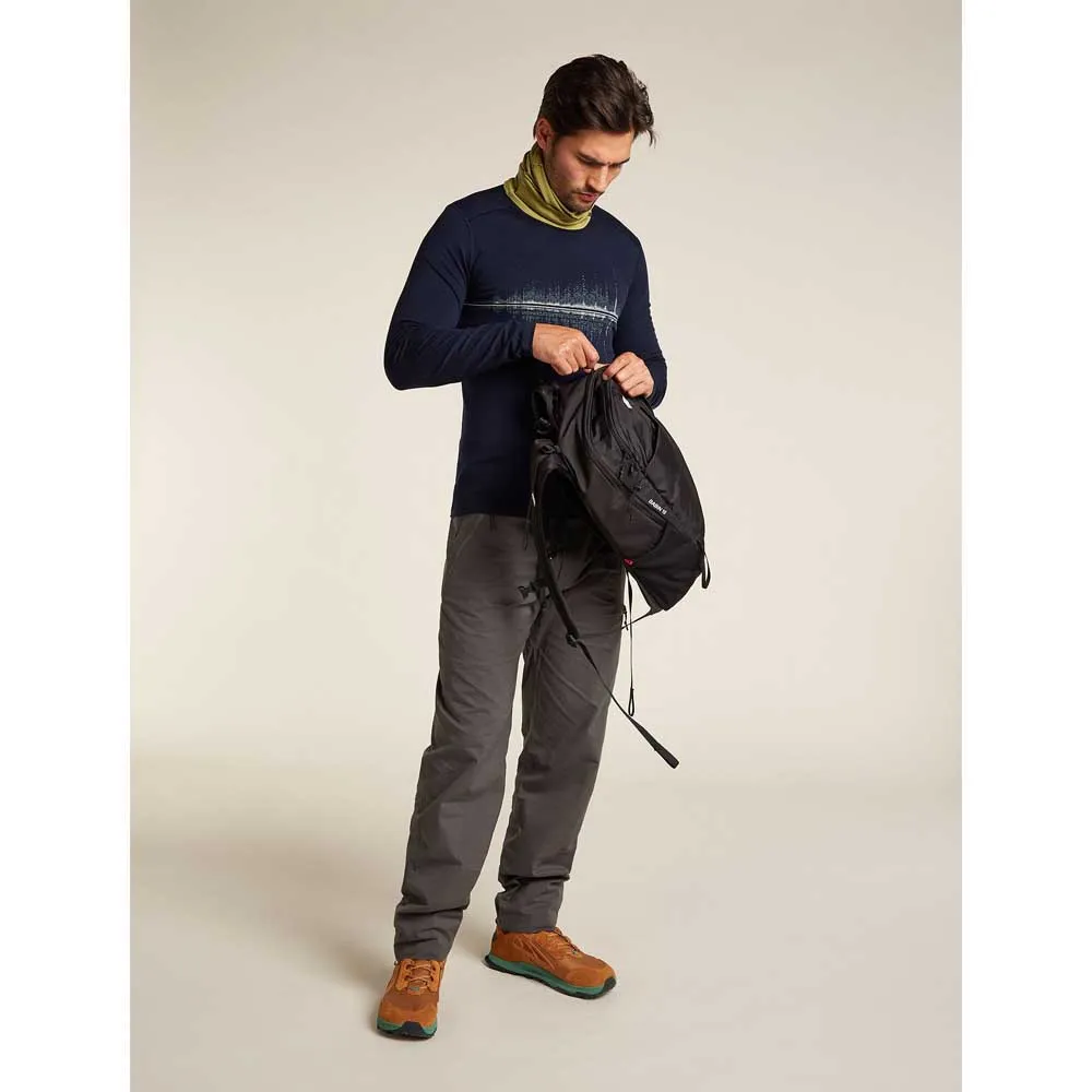 Icebreaker Merino 200 Oasis Snow Wave Langarm-baselayer Icebreaker Merino 200 Oasis Snow Wave Langarm-baselayer
