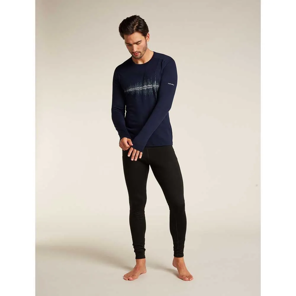 Icebreaker Merino 200 Oasis Snow Wave Langarm-baselayer Icebreaker Merino 200 Oasis Snow Wave Langarm-baselayer