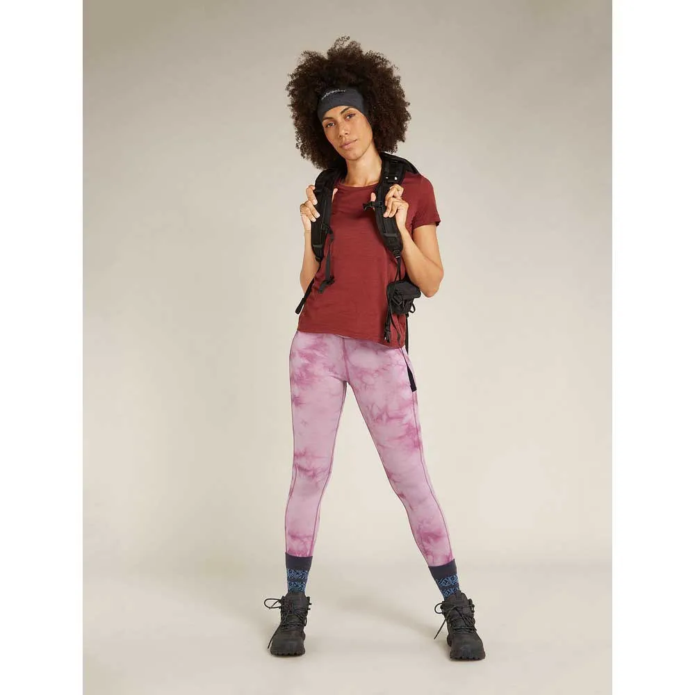 Icebreaker Merino 260 Fastray 25´´ High Rise Cloud Dye Leggings Icebreaker Merino 260 Fastray 25´´ High Rise Cloud Dye Leggings