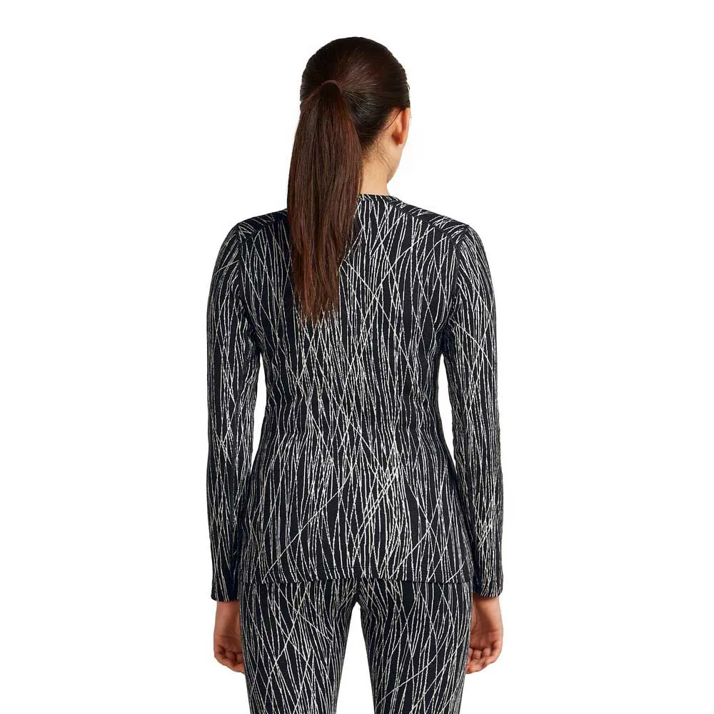 Icebreaker Merino 260 Tech Vertex Crewe Delta Lines Aop Langarm-baselayer