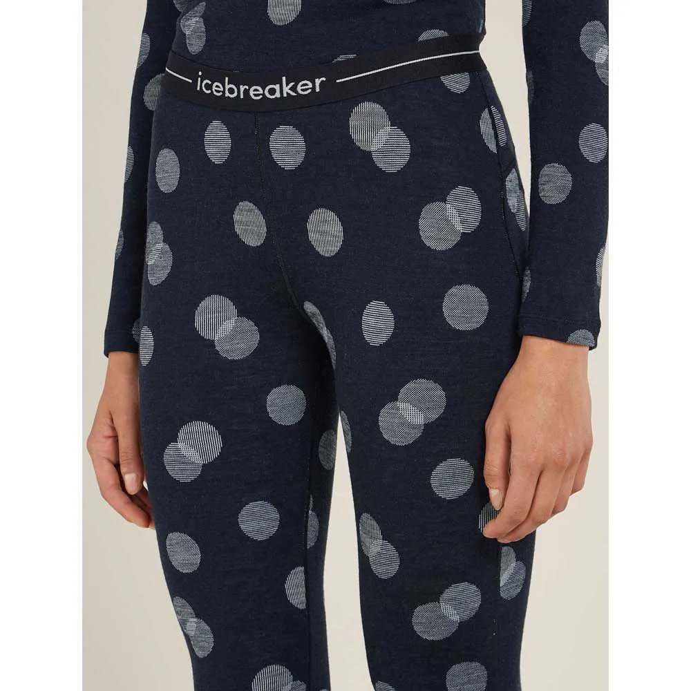 Icebreaker Merino 260 Vertex Falling Flakes Leggings, Midnight navy / snow / j Icebreaker Merino 260 Vertex Falling Flakes Leggings, Midnight navy / snow / j