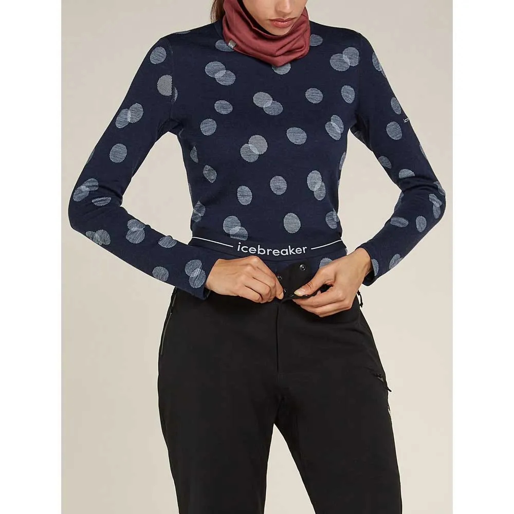 Icebreaker Merino 260 Vertex Falling Flakes Leggings, Midnight navy / snow / j Icebreaker Merino 260 Vertex Falling Flakes Leggings, Midnight navy / snow / j