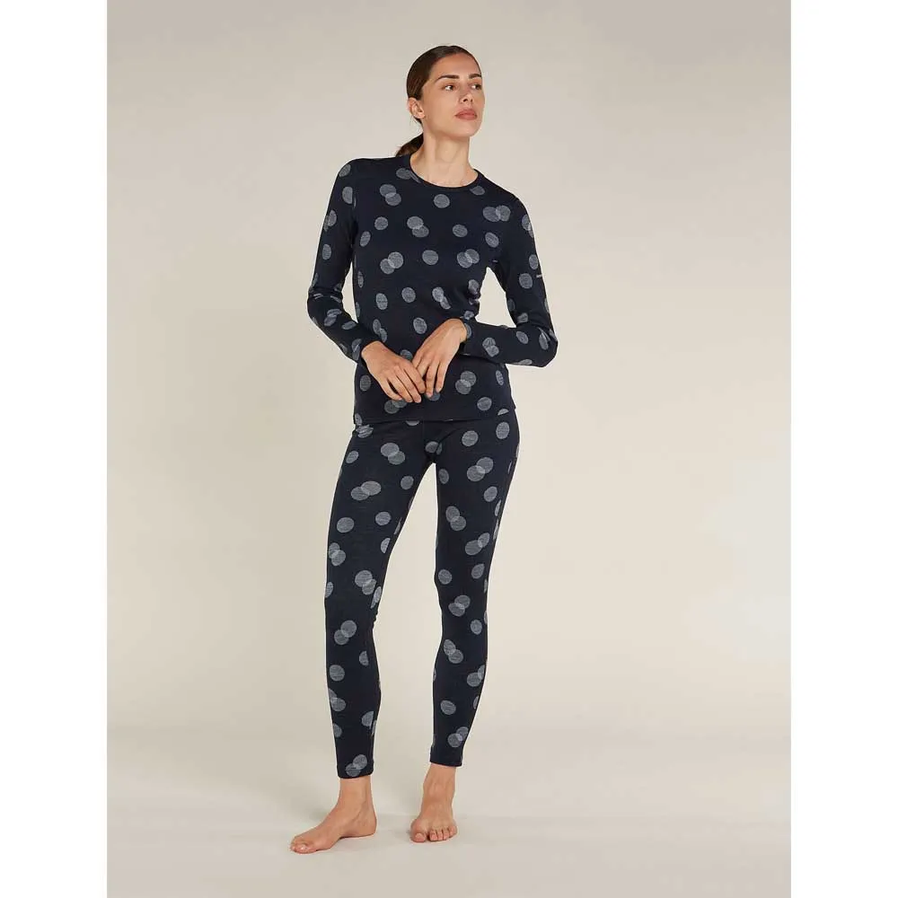 Icebreaker Merino 260 Vertex Falling Flakes Leggings, Midnight navy / snow / j Icebreaker Merino 260 Vertex Falling Flakes Leggings, Midnight navy / snow / j