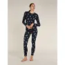 Icebreaker Merino 260 Vertex Falling Flakes Leggings, Midnight navy / snow / j