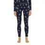 Icebreaker Merino 260 Vertex Falling Flakes Leggings, Midnight navy / snow / j