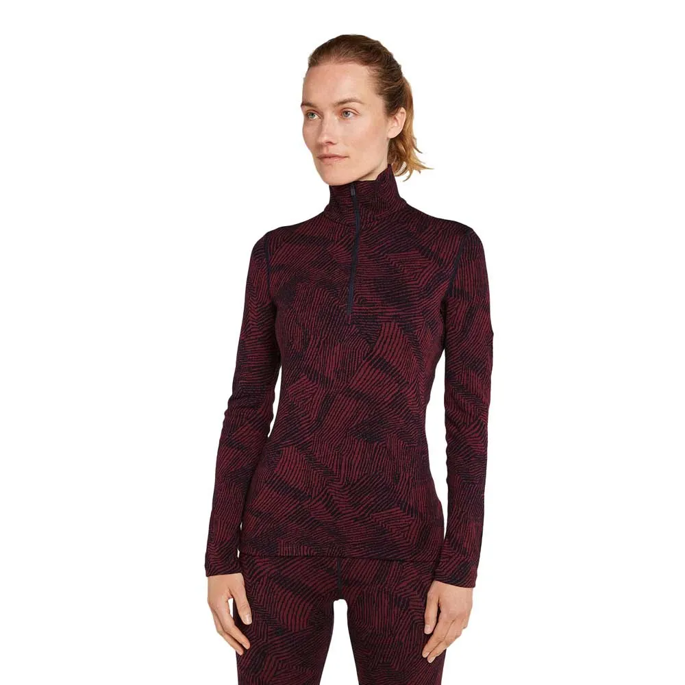Icebreaker Merino 260 Vertex Frozen Forms Langarm-baselayer, Black / port / j Icebreaker Merino 260 Vertex Frozen Forms Langarm-baselayer, Black / port / j