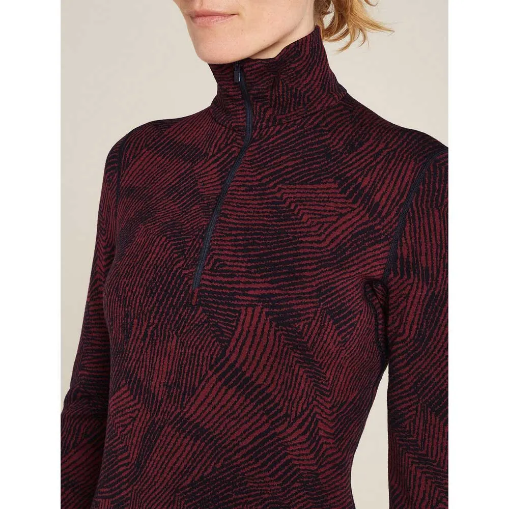 Icebreaker Merino 260 Vertex Frozen Forms Langarm-baselayer, Black / port / j Icebreaker Merino 260 Vertex Frozen Forms Langarm-baselayer, Black / port / j