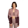Icebreaker Merino Blend 200 Realfleece™ Descender Reißverschlusspullover female, Summit / java / acid pink / cb