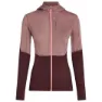 Icebreaker Merino Blend 200 Realfleece™ Descender Reißverschlusspullover female, Summit / java / acid pink / cb