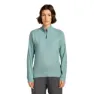 Icebreaker Merino Blend 260 Waffle Knit Wander Halbreißverschluss-sweatshirt, Hydro