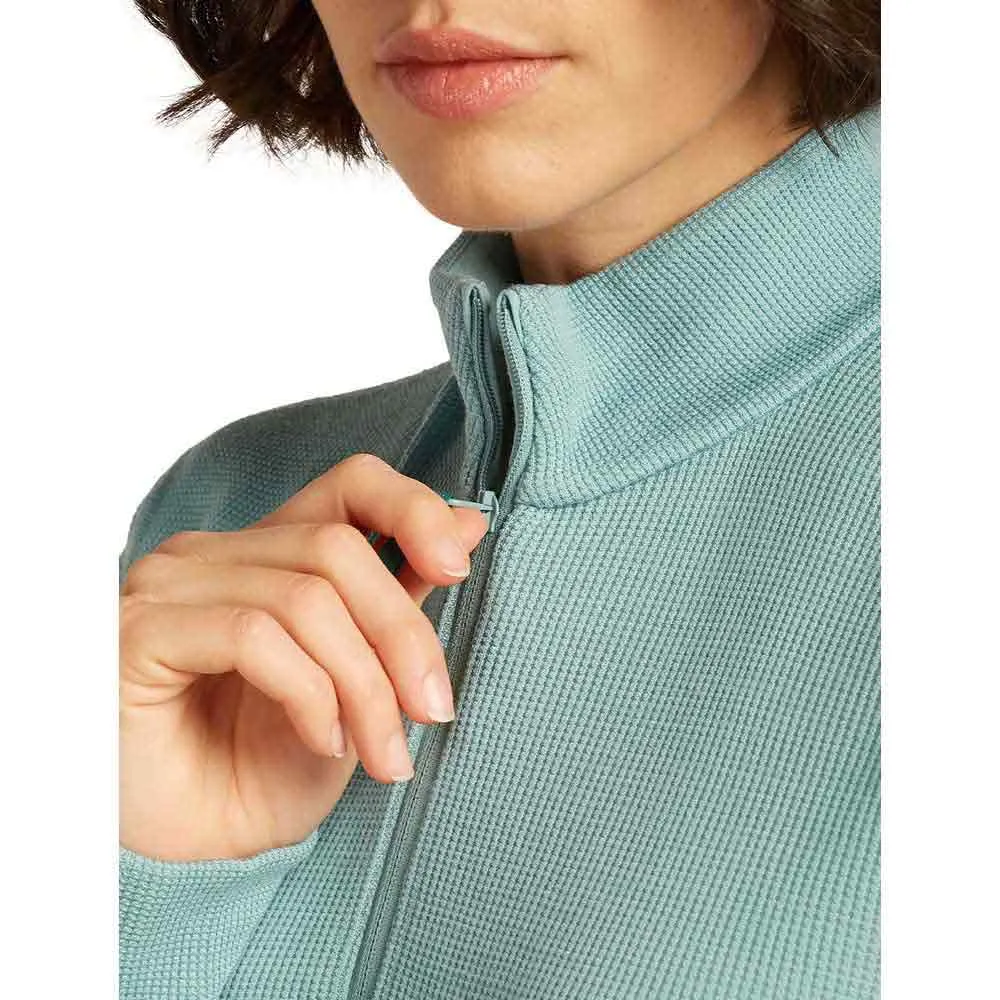 Icebreaker Merino Blend 260 Waffle Knit Wander Halbreißverschluss-sweatshirt, Hydro Icebreaker Merino Blend 260 Waffle Knit Wander Halbreißverschluss-sweatshirt, Hydro
