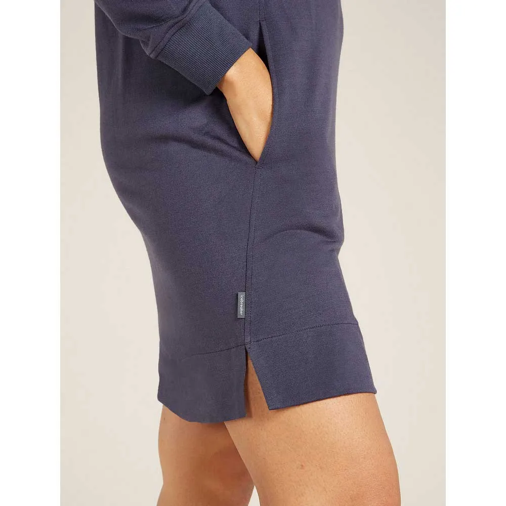 Icebreaker Merino Crush Kleid, Graphite Icebreaker Merino Crush Kleid, Graphite