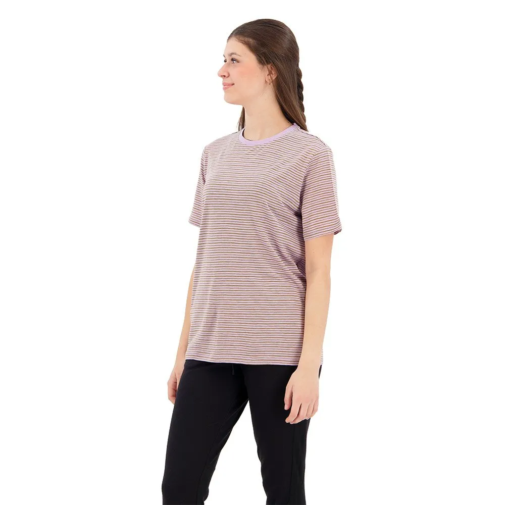 Icebreaker Merino Linen Stripe Kurzarm-t-shirt, Purple gaze / algae / s Icebreaker Merino Linen Stripe Kurzarm-t-shirt, Purple gaze / algae / s