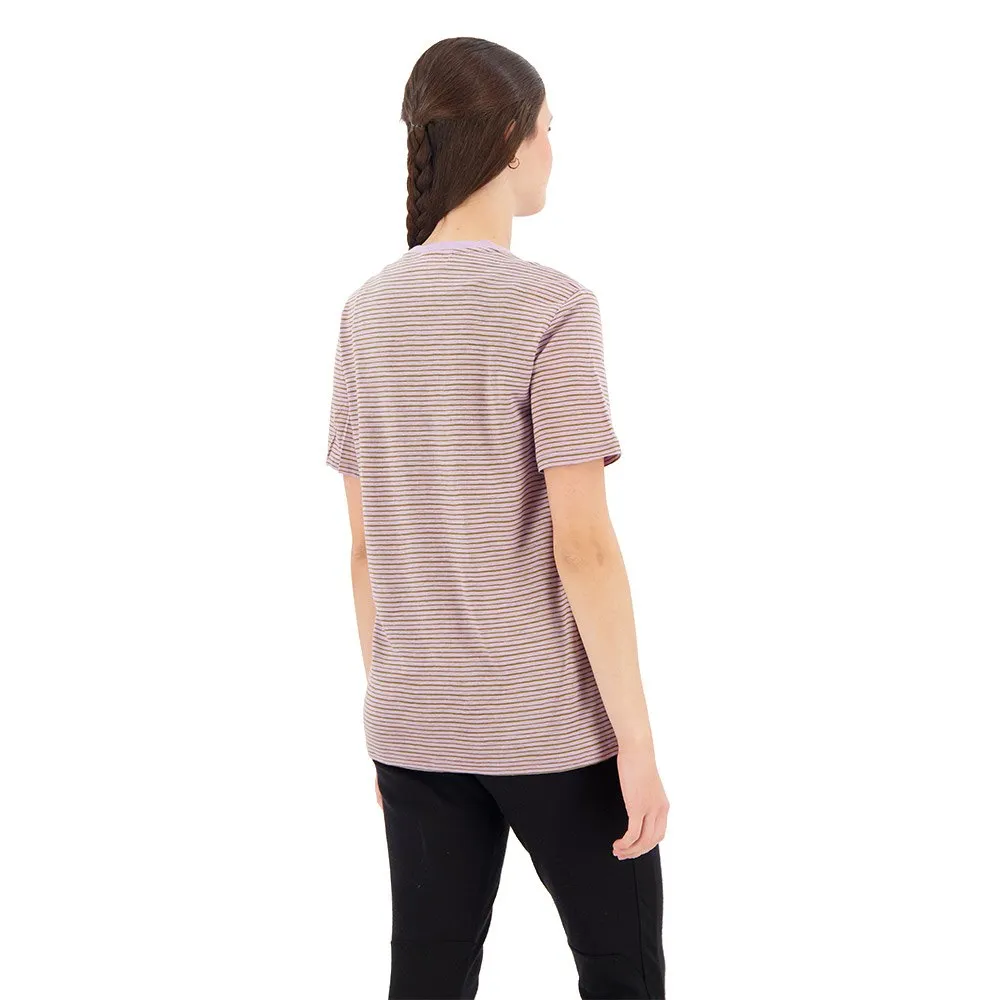Icebreaker Merino Linen Stripe Kurzarm-t-shirt, Purple gaze / algae / s Icebreaker Merino Linen Stripe Kurzarm-t-shirt, Purple gaze / algae / s