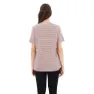 Icebreaker Merino Linen Stripe Kurzarm-t-shirt, Purple gaze / algae / s