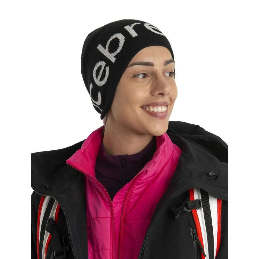Icebreaker Merino Mütze, Black / ecru heather Icebreaker Merino Mütze, Black / ecru heather